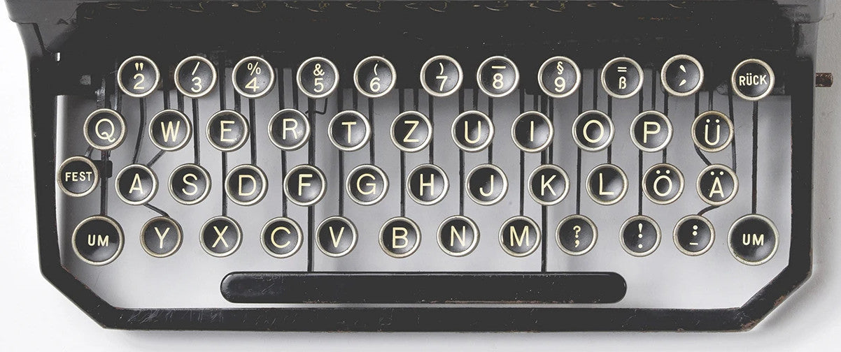 Old-style typewriter